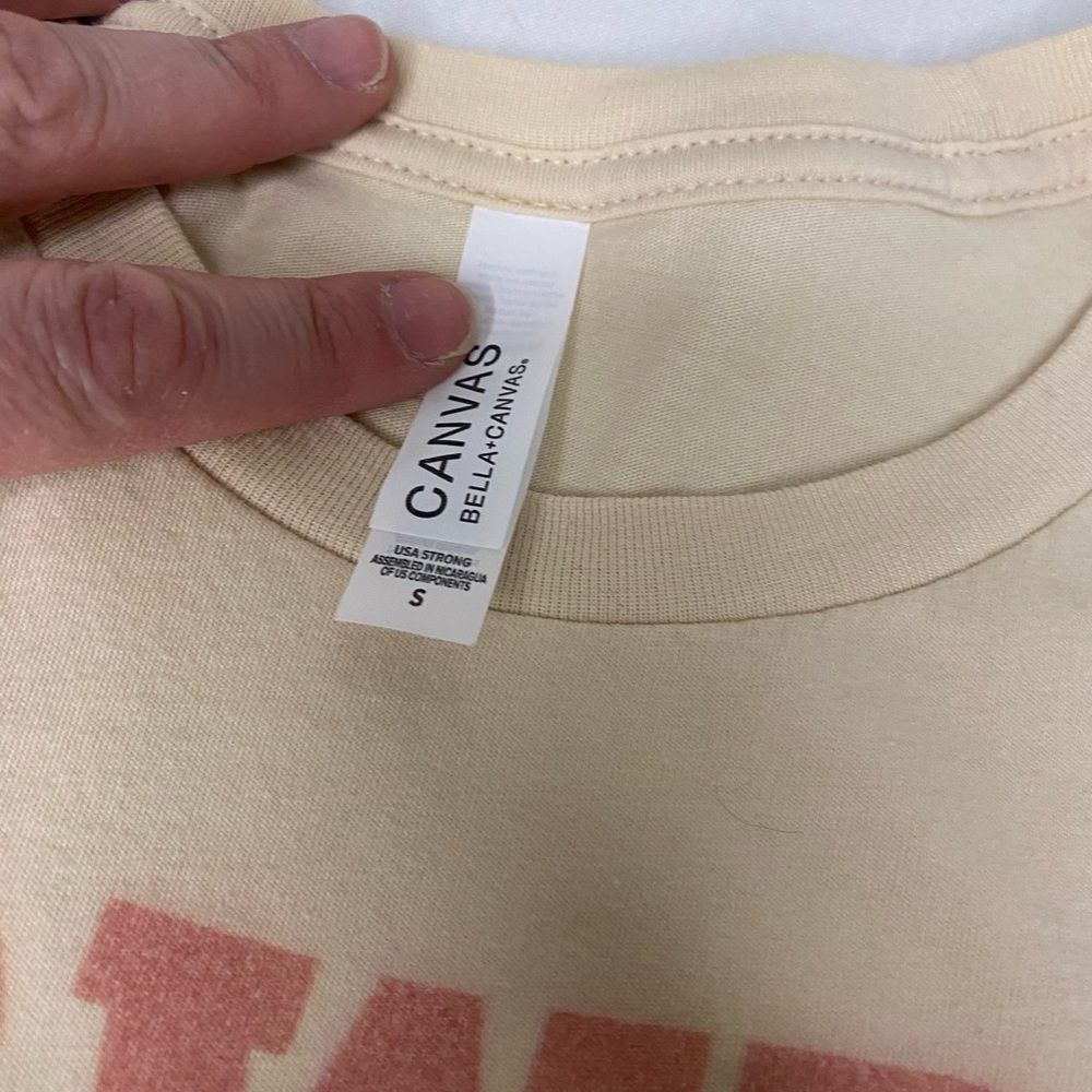 Bella Canvas Cream Short Sleeve Tee - Picture 4 of 5